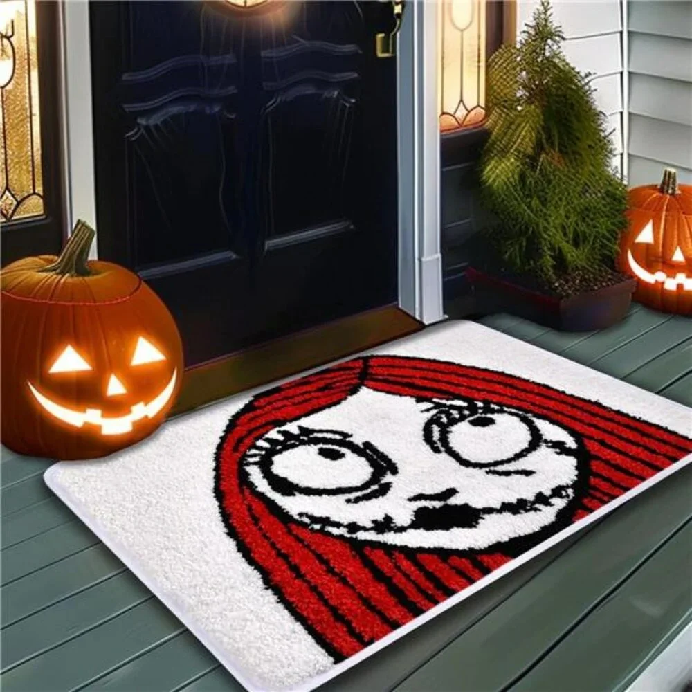 Nightmare Before Christmas Sally Bath Mat Halloween Non Slip Absorbent Rug Decor